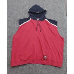 Everlast Sleeveless Hoodie Mens 4XL Red Blue Workout Gym Boxing Fleece Muscle‎